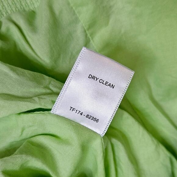 Womens Pendleton Mint Green Gold Button Front Blazer Jacket Cotton Size 14 - Picture 5 of 12